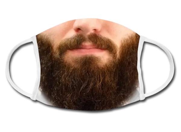 Realistic Beard Face Mask